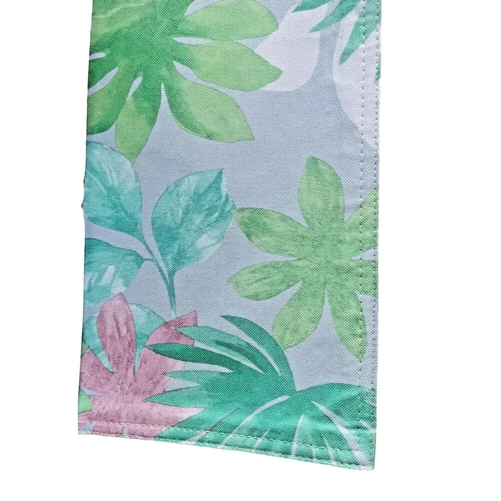 Izod Placemats Floral Cove Palm Indoor Outdoor Set of 4 Reversible Summer 13x19